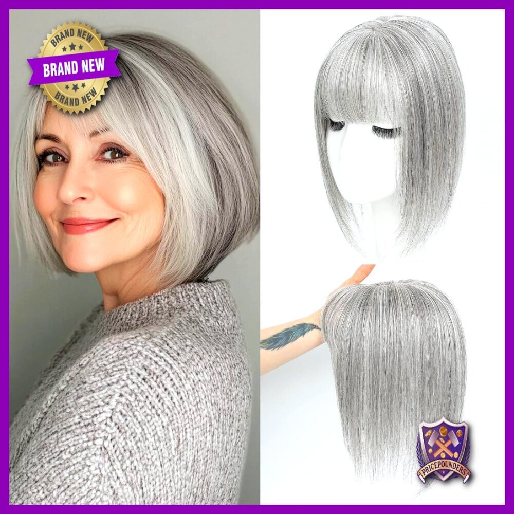 Human Hair Topper for Thinning Hair Elegant Volume Solution 11 Inches